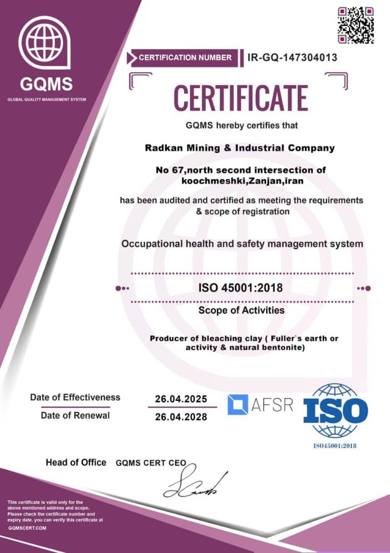 Radkan Factory Certificate Part 1